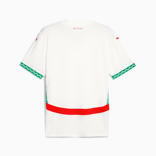 Camiseta Marruecos 2025 Visitante para hombre, PUMA White-Fast Green-PUMA Red, extralarge