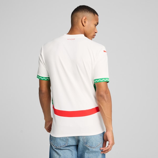 Morocco 2025 Away Jersey Men, PUMA White-Fast Green-PUMA Red, extralarge-GBR