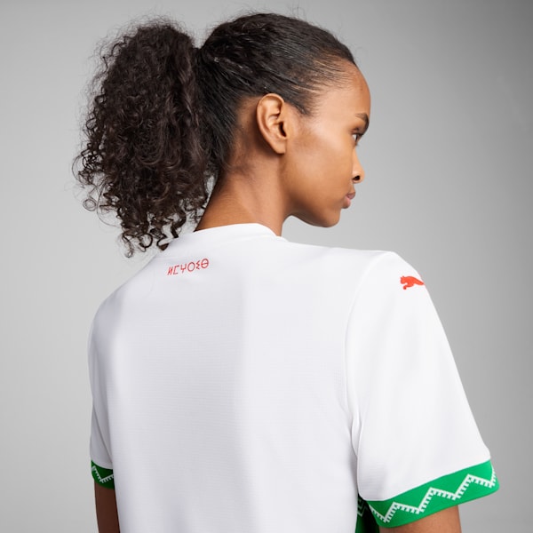 Morocco 2025 Away Jersey Women, PUMA White-Fast Green-PUMA Red, extralarge