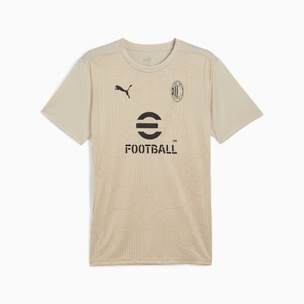 AC Milan Pre-match Short Sleeve Jersey Men, Putty-Prairie Tan, extralarge-GBR