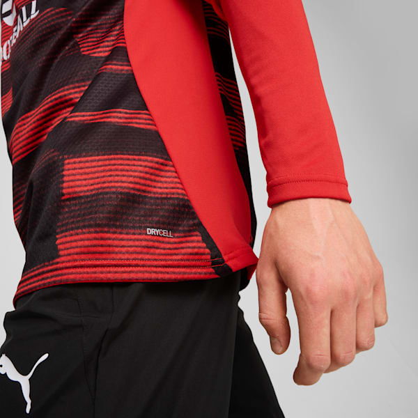 Playera pre-partido AC Milan para hombre, For All Time Red-PUMA Black, extralarge