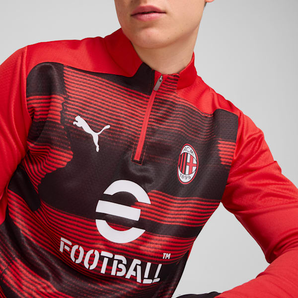 Playera pre-partido AC Milan para hombre, For All Time Red-PUMA Black, extralarge