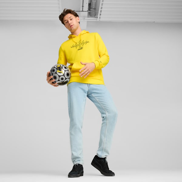 Sudadera con capucha ftblCULTURE del Borussia Dortmund para hombre, Faster Yellow-PUMA Black, extralarge