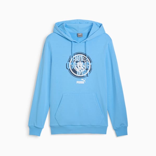 Manchester City ftblCULTURE Men's Hoodie, Team Light Blue, extralarge-IND
