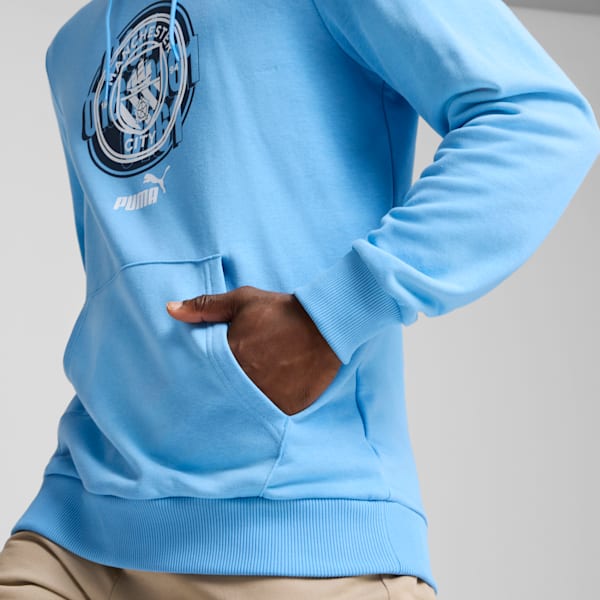 Manchester City ftblCULTURE Men's Hoodie, Team Light Blue, extralarge-IND