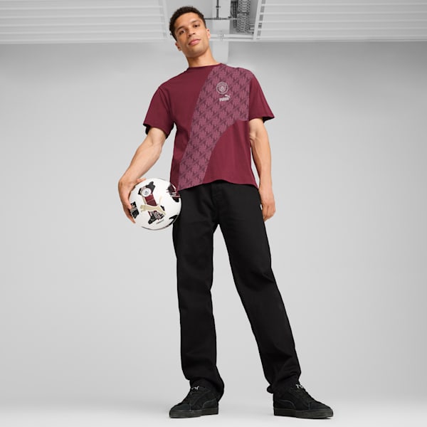 Manchester City ftblCULTURE Men's Tee, Dark Rosette-Dark Jasper, extralarge-IND