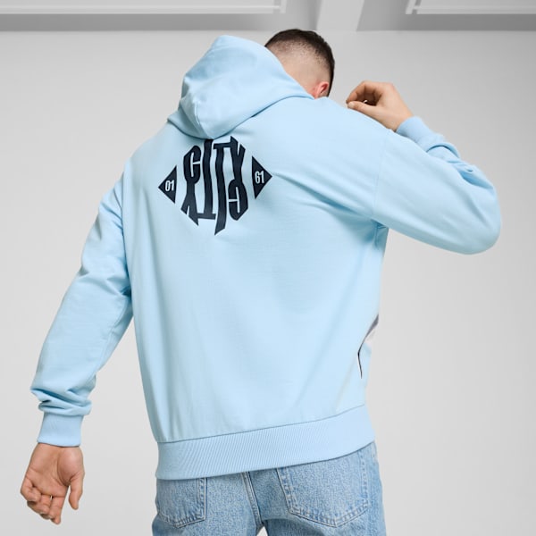 Manchester City ftblCULTURE+ Hoodie Men, Silver Mist-Silver Sky, extralarge-GBR