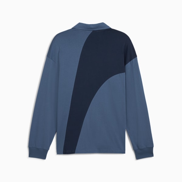 メンズ マンチェスター シティFC FTBLカルチャー 長袖 ポロシャツ, Inky Blue-Club Navy, extralarge-JPN