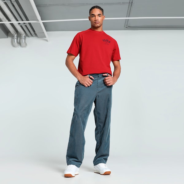 MMQ Corduroy Men's Relaxed Fit Pants, Gray Skies, extralarge-IND