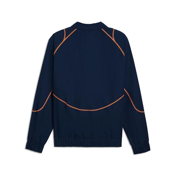 メンズ オリンピック マルセイユ ステートメント トラックジャケット, Club Navy-Fluro Orange Pes, extralarge-JPN