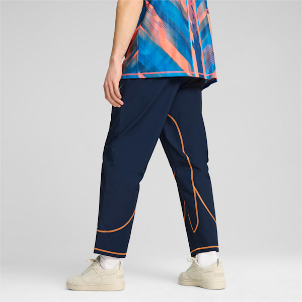 メンズ オリンピック マルセイユ FTBLステートメント トラックパンツ, Club Navy-Fluro Orange Pes, extralarge-JPN