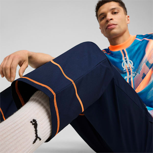 メンズ オリンピック マルセイユ FTBLステートメント トラックパンツ, Club Navy-Fluro Orange Pes, extralarge-JPN