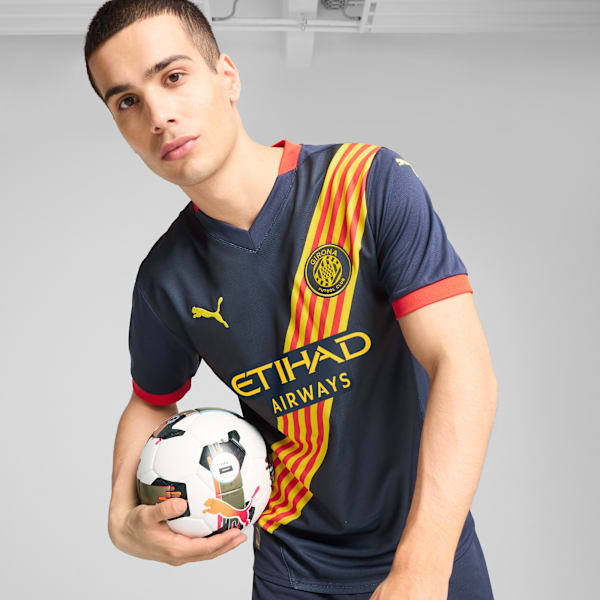 Girona FC 24/25 Away Jersey Men, Club Navy-Pelé Yellow, extralarge-GBR