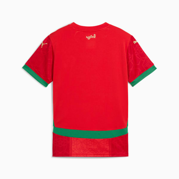 Morocco 2025 Home Jersey Youth, PUMA Red-Archive Green, extralarge-GBR
