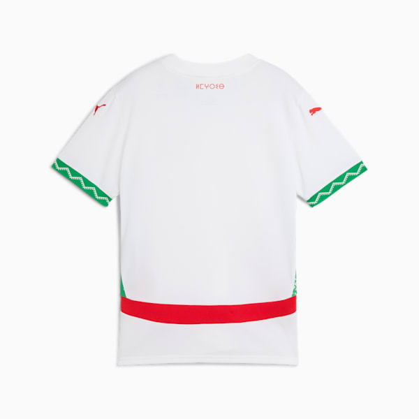 Morocco 2025 Away Jersey Youth, PUMA White-Fast Green-PUMA Red, extralarge