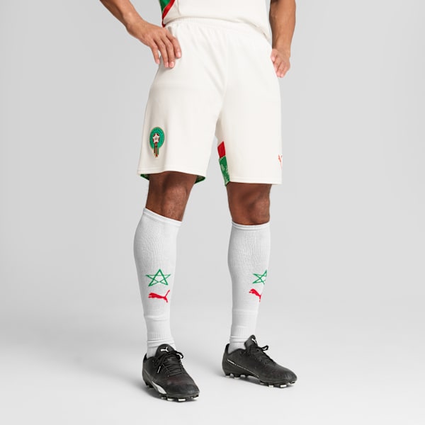 Morocco 2025 Shorts Men, PUMA White-Fast Green-PUMA Red, extralarge