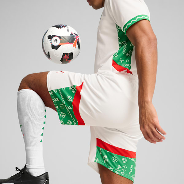 Morocco 2025 Shorts Men, PUMA White-Fast Green-PUMA Red, extralarge