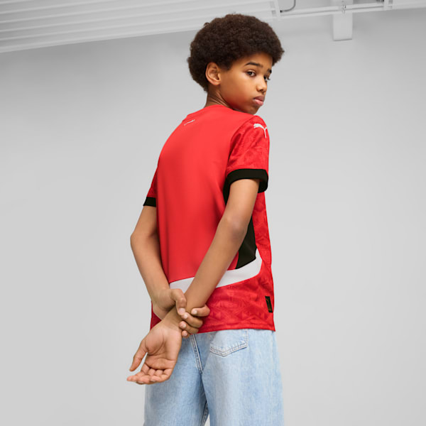 Egypt 2025 Home Jersey Youth, PUMA Red-PUMA Black, extralarge