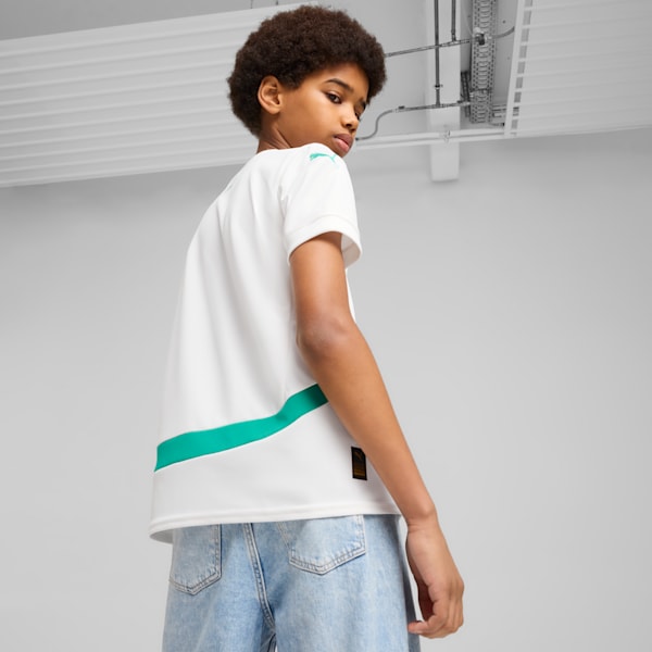 Senegal 2025 Home Jersey Youth, PUMA White-Sport Green, extralarge