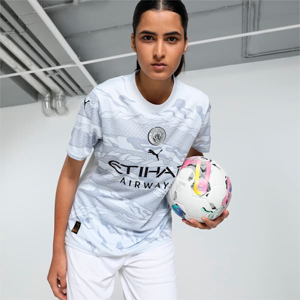 Manchester City Year of the Dragon Women's Football Jersey, Silver Mist-Gray Fog, extralarge-IND