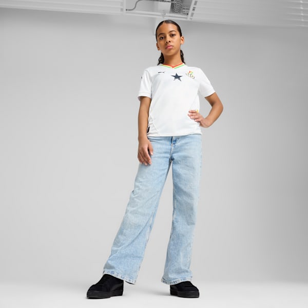 Ghana 2025 Home Jersey Youth, PUMA White-Pelé Yellow, extralarge-GBR