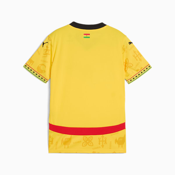 Ghana 2025 Away Jersey Youth, Pelé Yellow-PUMA Black, extralarge