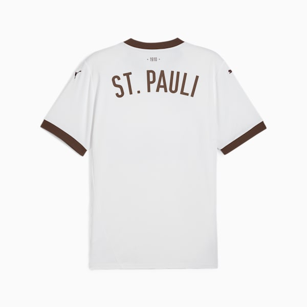 FC St. Pauli 24/25 Away Jersey Men, PUMA White-Espresso Brown, extralarge