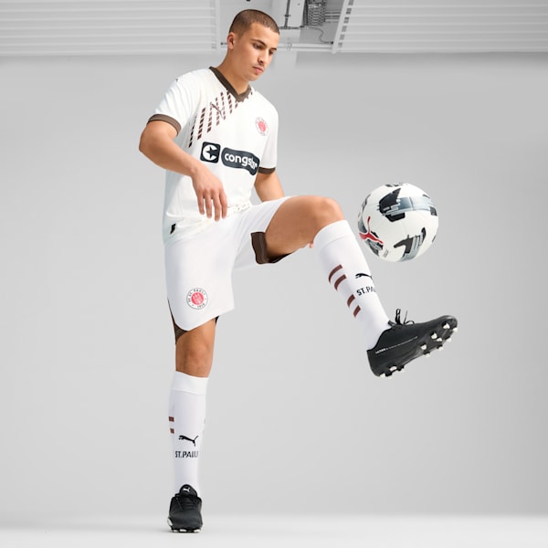 FC St. Pauli 24/25 Away Jersey Men, PUMA White-Espresso Brown, extralarge