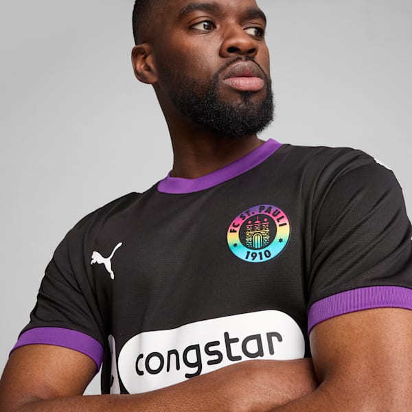 FC St. Pauli 24/25 Third Jersey Men, PUMA Black-PUMA White, extralarge