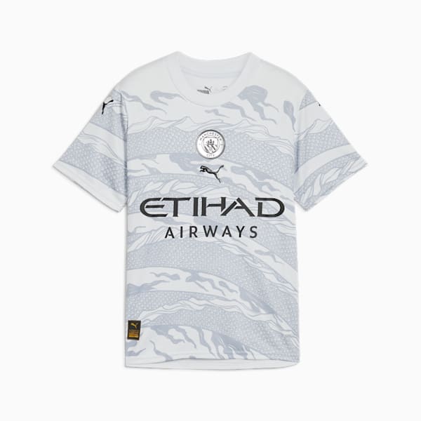 Jersey Adolescente Manchester City Year of the Dragon 23/24, Silver Mist-Gray Fog, extralarge