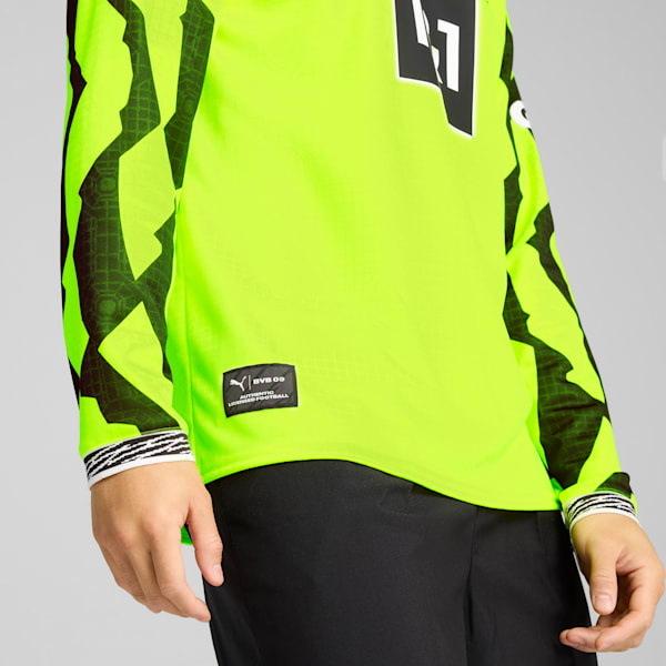 Borussia Dortmund Anniversary Culture Long Sleeve Men's Oversized Football Jersey, Yellow Alert-PUMA Black, extralarge-IND