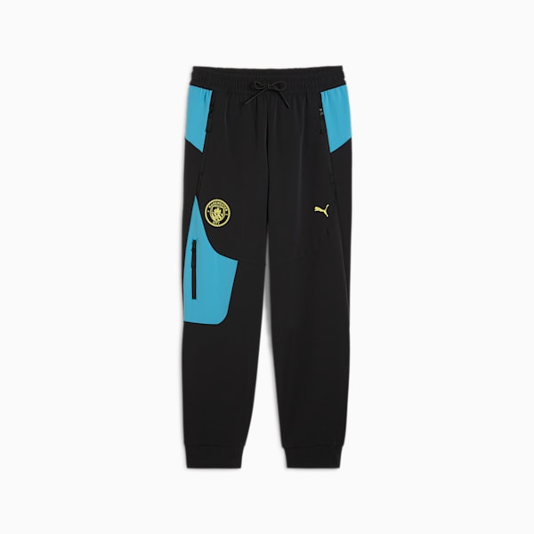 Manchester City PUMATECH Woven Track Pants Men, PUMA Black-Magic Blue, extralarge-GBR