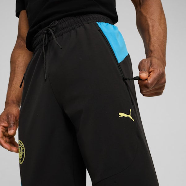 Manchester City PUMATECH Woven Track Pants Men, PUMA Black-Magic Blue, extralarge-GBR