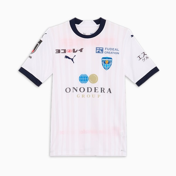 メンズ 横浜FC 2024 半袖 レプリカ ユニフォーム, PUMA White-PUMA Navy, extralarge-JPN