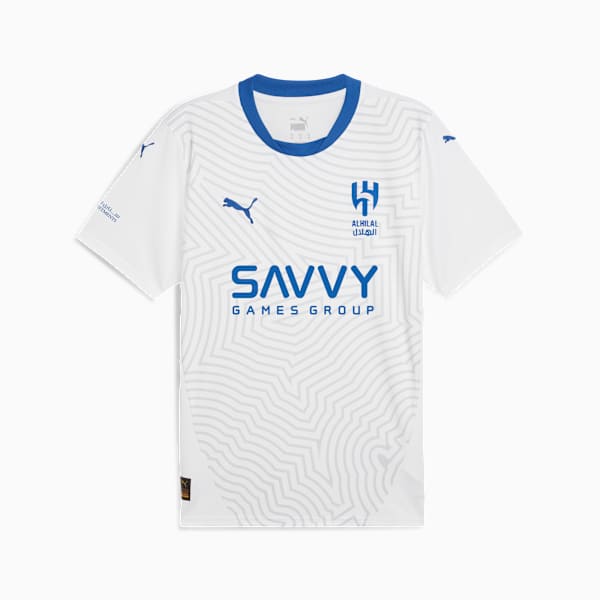 Al-Hilal SFC 24/25 Away Jersey Men, PUMA White-Blue Intense, extralarge