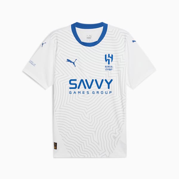 Al Hilal Saudi F.C. 24/25 Away Men's Football Jersey, PUMA White-Blue Intense, extralarge-IND