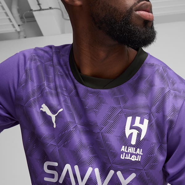 Al Hilal Saudi F.C. 24/25 Third Men's Football Jersey, Team Violet-PUMA Black, extralarge-IND