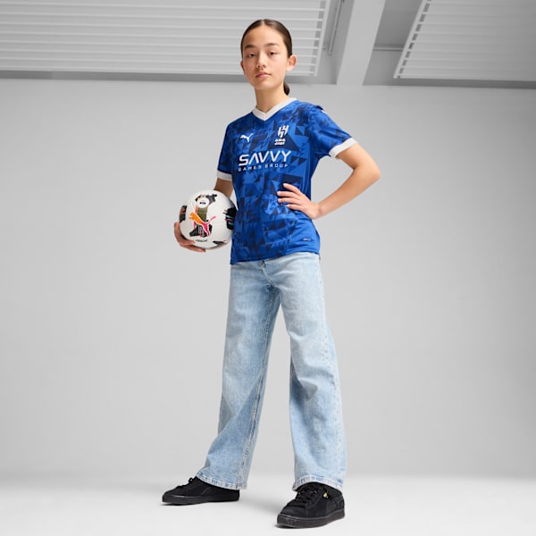 Al-Hilal SFC 24/25 Home Replica Jersey Youth, Blue Intense-PUMA White, extralarge