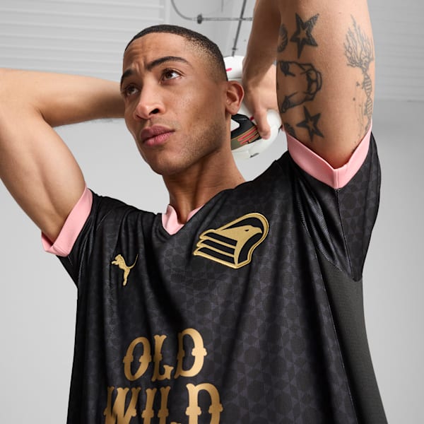 Palermo F.C. 24/25 Away Jersey Men, PUMA Black-PUMA Gold, extralarge