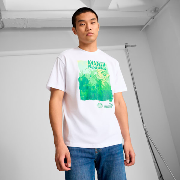 SE Palmerias ftblNRGY+ Men's Tee, PUMA White-Sport Green, extralarge