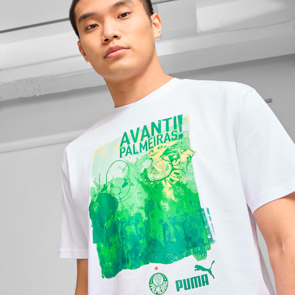 SE Palmerias ftblNRGY+ Men's Tee, PUMA White-Sport Green, extralarge
