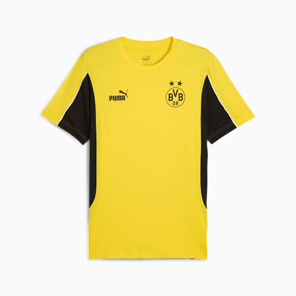 Borussia Dortmund ftblARCHIVE Men's Tee, Faster Yellow-PUMA Black, extralarge