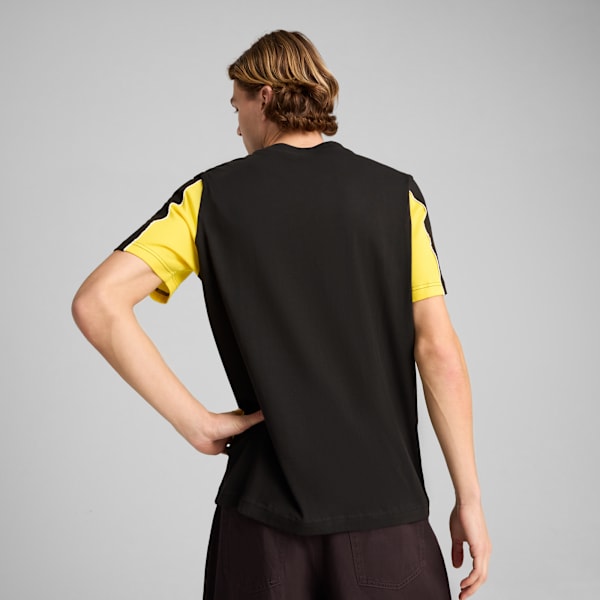 Borussia Dortmund ftblARCHIVE Men's Tee, PUMA Black-Faster Yellow, extralarge