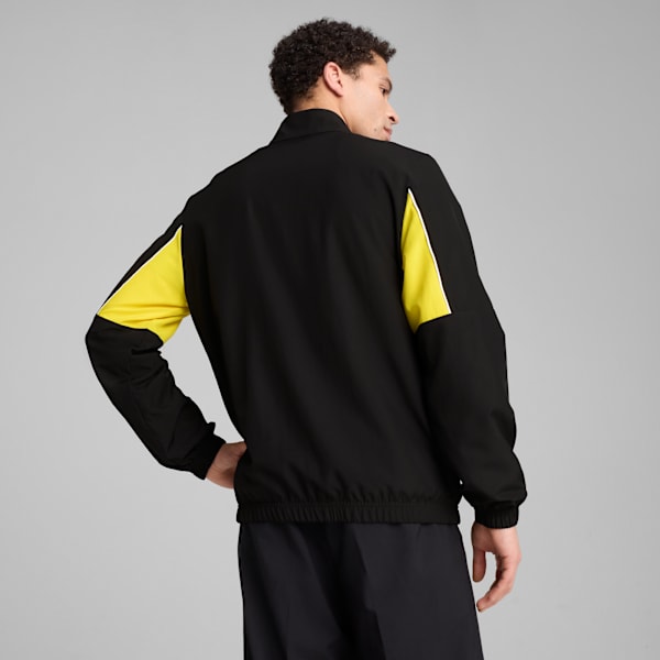 Borussia Dortmund ftblARCHIVE Men's Jacket, PUMA Black-Faster Yellow, extralarge