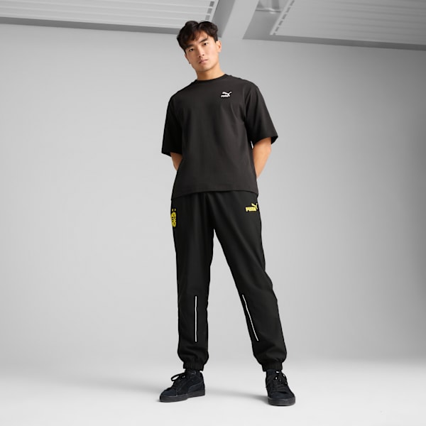 Borussia Dortmund ftblARCHIVE Men's Pants, PUMA Black-Faster Yellow, extralarge