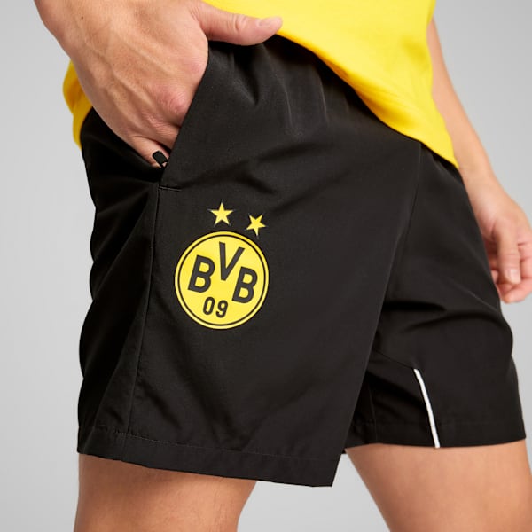 Shorts para hombre Borussia Dortmund ftblARCHIVE, PUMA Black-Faster Yellow, extralarge