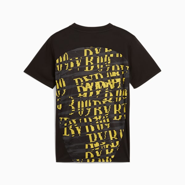キッズ 2024-25 ドルトムント プレマッチ 半袖 シャツ 116-164cm, PUMA Black-Faster Yellow, extralarge-JPN