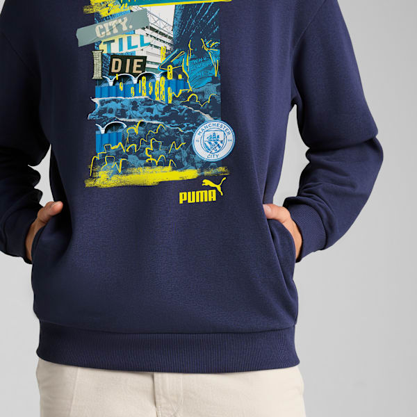 Sudadera con capucha Manchester City ftblNRGY+ para hombre, New Navy, extralarge
