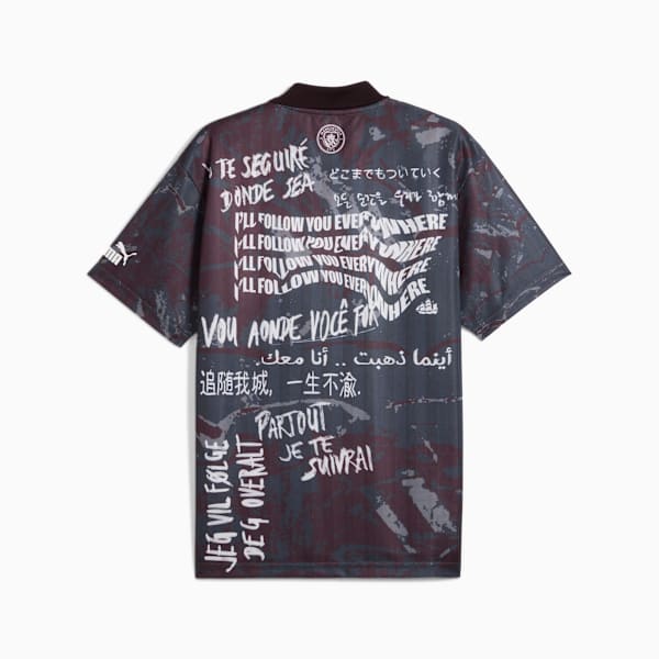 Maillot rétro Manchester City ftblNRGY+ Homme , Dark Rosette-Galactic Gray, extralarge