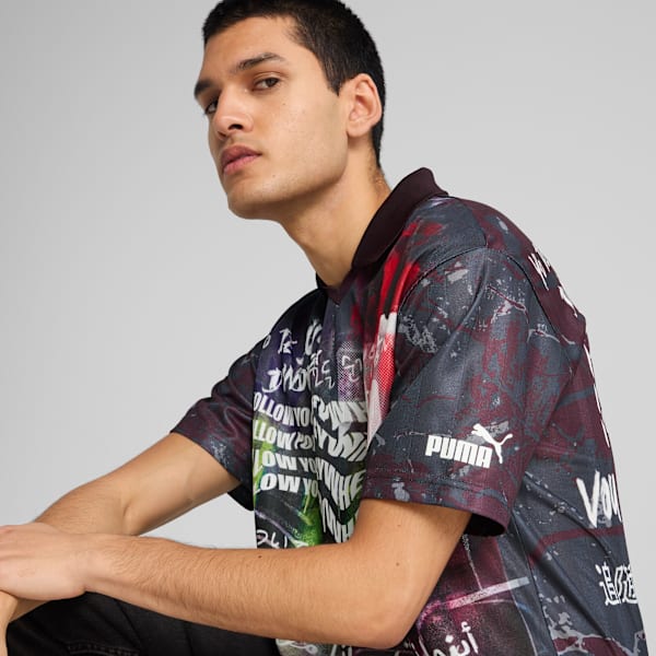 Maillot rétro Manchester City ftblNRGY+ Homme , Dark Rosette-Galactic Gray, extralarge